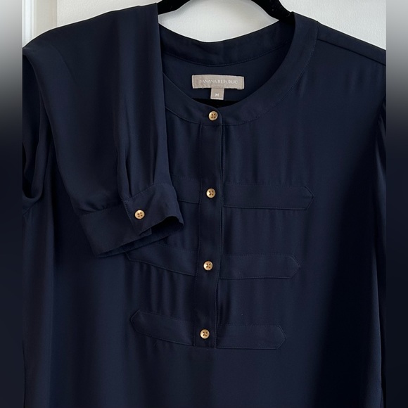 Banana Republic Blouse, Navy Blue, M - Picture 4 of 10